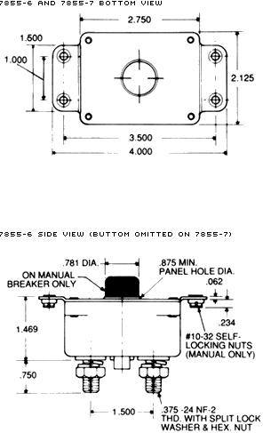 Views of 7855 circuit breaker